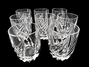 SET OF 8 LENOX CRYSTAL DEBUT PATTERN 4" TALL DOUBLE OLD FASHIONED GLASSES - Bild 1 von 7
