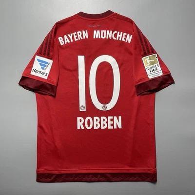 CAMISETA DE FÚTBOL LOCAL BAYERN ADIDAS 2015/2016 #10 ROBBEN TALLA “L” S14294 Foto 1 de 4