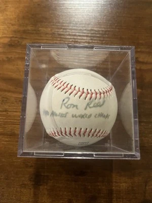 Ron Reed Signed OLB3 Baseball Inscribed "1980 Phillies World Series" JSA COA - Image 1 of 4