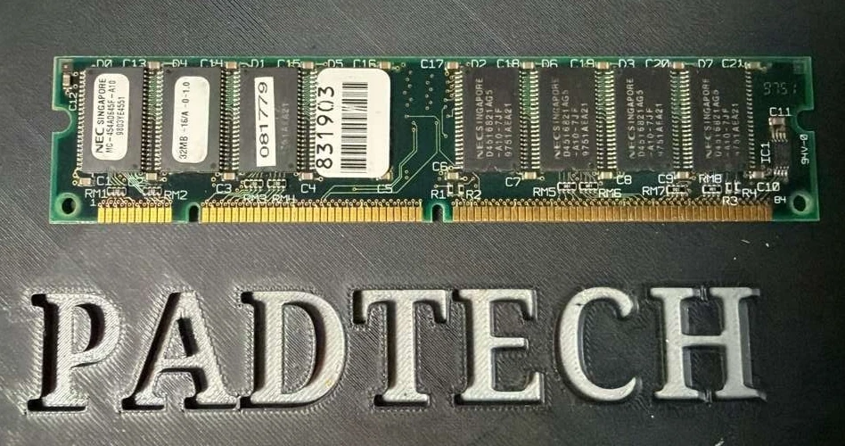 NEC Memory 32MB -16/A MC-454AD645F-A10 168-Pin 66mhz SDRAM Tested Vintage - Image 1 of 2