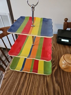 Three Tier Ceramic Food Display Trays Better Homes And Gardens  - Image 1 of 4