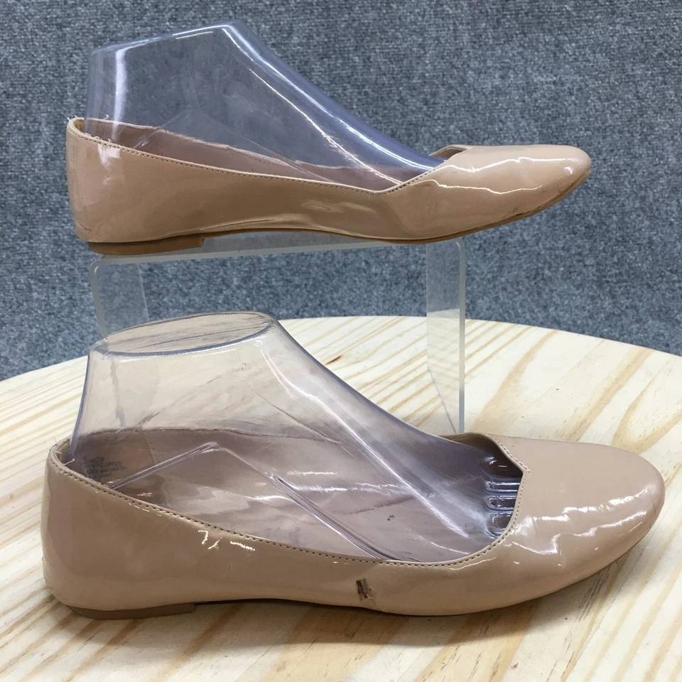 Zapatos planos de ballet informales sin cordones Nine West para mujer 8 M Razzie beige imitación cuero Foto 1 de 4