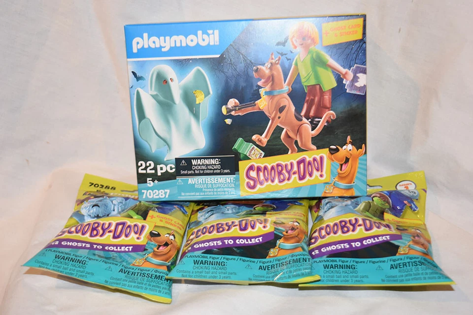 SCOOBY-DOO Playmobil 70287 Building Set - GLOW IN DARK GHOST Villain SHAGGY