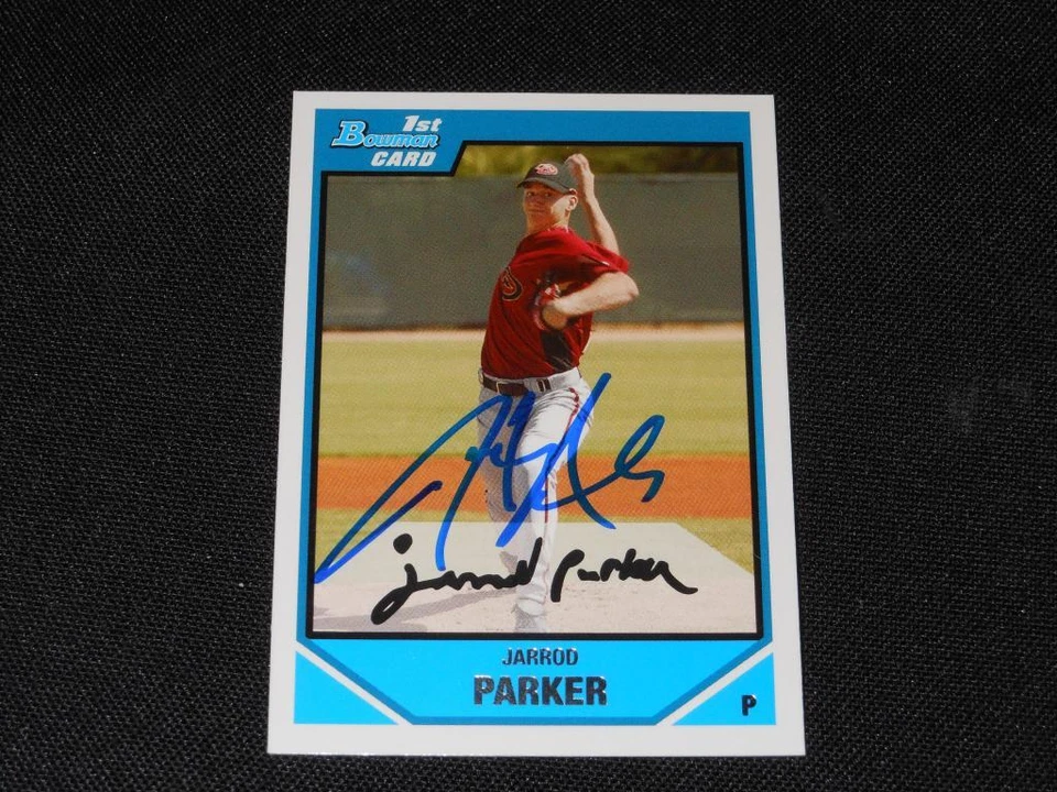 Tarjeta autógrafa Bowman 2007 firmada por los Diamondbacks Jarrod Parker #BDPP58 HARD 113 Foto 1 de 1