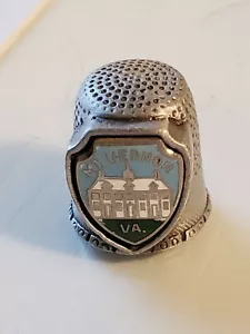 MOUNT VERNON VIRGINIA FORT PEWTER THIMBLE box6 - Picture 1 of 5