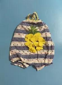 Mud Pie Girls Infant Romper with Pinapple Size 0-3 Months - Picture 1 of 8