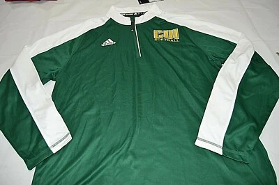 Adidas Pullover Cremallera Cuarto Para Hombre Softbol Manga Larga Verde Blanco Talla L Nuevo Con Etiquetas Foto 1 de 4