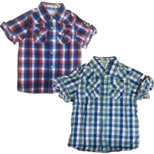 Scotch Shrunk Kids Boys Worked Out Short Sleeved Shirt Age 4 14 Years Size New - Picture 1 of 4