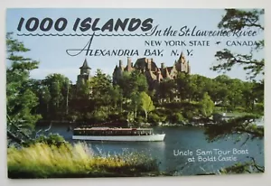 Uncle Sam Tour Boat Boldt Castle NY CA 1000 Islands St. Lawrence River Booklet - Picture 1 of 6