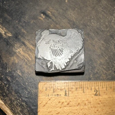 Printing Block “ Proud Turkey “ Lead Face, Nice Details! #2 - Image 1 of 4