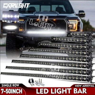 14 32 52'' LED Light Bar Auxiliary Headlights Offroad 12v Work Lights - Image 1 of 4