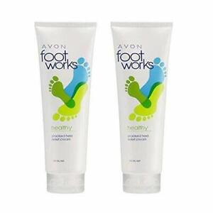 Avon Foot Works Crema per talloni screpolati sani (confezione da 2) - 50 g...