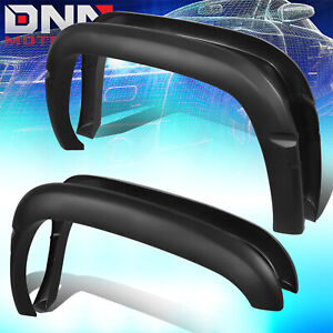 FOR 94-02 DODGE RAM PAINTABLE BLACK ABS 4PCS WHEEL FENDER FLARES FACTORY STYLE