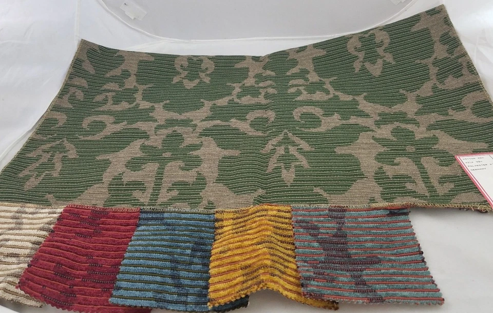 Brocado com nervuras Brunschwig & Fils tecido de seda chenille móveis amostras de tecido 6 - Imagem 1 de 4