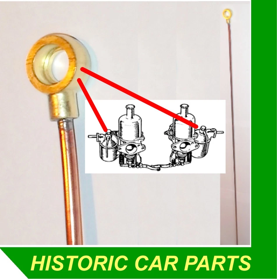 Banjo y tubo de desbordamiento de cámara de flotador de carburo H2 SU para MG TB Midget 1250cc 1939-40 Foto 1 de 1
