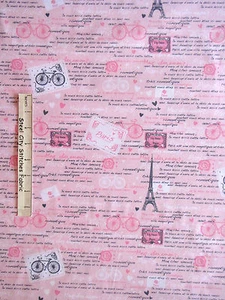 Paris Fabric - Eiffel Tower France French Words C3643 Timeless Treasures - Yard - Picture 1 of 2