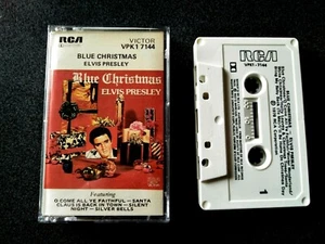 ELVIS PRESLEY BLUE CHRISTMAS CASSETTE TAPE AUSTRALIA VG - Picture 1 of 2