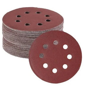 Bates- Sanding Discs 5 Inch 8 Hole 30 Pack Assorted Grits 40 80 120 220 320 60 - Picture 1 of 8