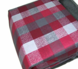 Juego de sábanas Traditions Holiday Collection microfibra rojo borgoña king tiro de felpa - Imagen 1 de 4