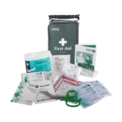 St John Ambulance BS 8599-1 Compliant Travel First Aid Kit in Soft Zenith Pouch