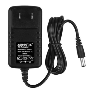 12V 0.5A (500mA) AC/DC Adapter Charger Power Cord 5.5mm x 2.1mm Wall Barrel Plug - Picture 1 of 4