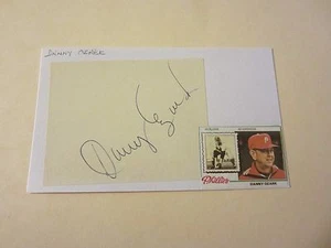 Tarjeta índice firmada autografiada por Danny Ozark (m. 2009) 3X5 MLB Baseball Phillies - Imagen 1 de 2