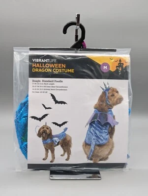 Disfraz de Halloween Vibrant Life Blue Dragon Dog talla mediana 20-50 libras Foto 1 de 3