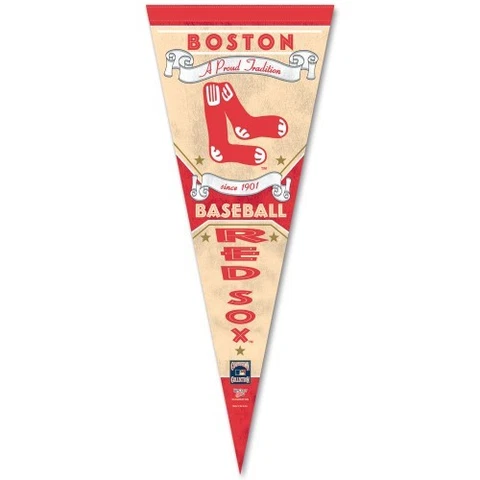 BOSTON RED SOX PREMIUM QUALITY PENNANT 12"X30" BANNER COOPERSTOWN COLLECTION Cover