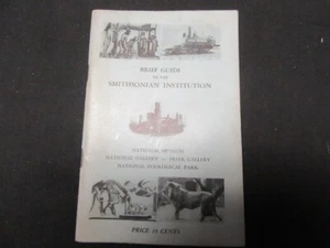 Breve guía de la Institución Smithsonian años 1950-60 folleto EBL - Imagen 1 de 1