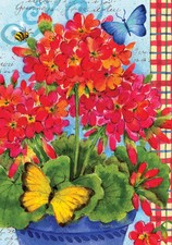 Geranium Plaid - Double Sided 12 x 18 Garden Size Flag Fm3104