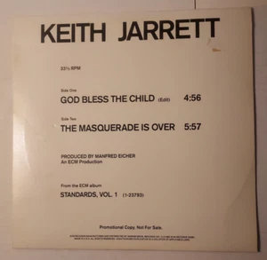 1983 Jazz PROMO 12" Single Keith Jarrett ECM PRO A-2072 - Picture 1 of 4