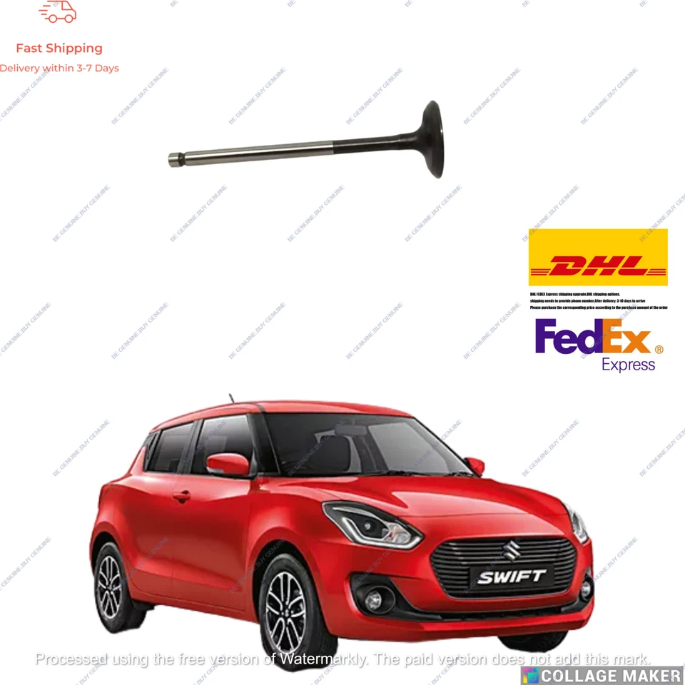 VÁLVULA DE ENTRADA PARA SUZUKI SWIFT MODELO 2018-2021 OEM ORIGINAL 12911M68PA0 Foto 1 de 4