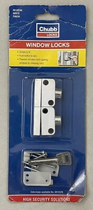 Chubb 8K102 Push Button Window Lock with Key White Finish - Twin Pack - Picture 1 of 9