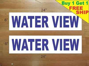 SEÑALES DE JINETE INMOBILIARIO VISTA AGUA AZUL 6"x24" Compre 1 y obtenga 1 GRATIS 2 caras - Imagen 1 de 3