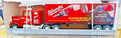 Nylint Toys Steel Tractor Trailer 18 Wheeler Milwaukee Sawzall #345-Z FREE SHIPP - Image 1 of 4