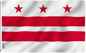 Bandiera Anley Fly Breeze 3x5 piedi Washington DC Distretto di Columbia bandiere poliestere - Foto 1 di 6
