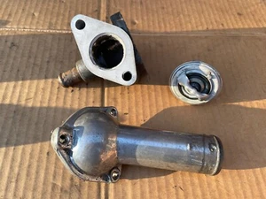 Used NISSAN Silvia RWD SR20DET S13 180sx 240sx Water Inlet Thermostat Housing - Picture 1 of 6