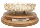 Pakistan Hand Crafted STERLING SILVER FILIGREE BOWL On Presentation Stand T23