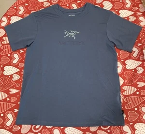 Arcteryx Arc’word Logo T-Shirt In Moonlit Blue Women’s S Small NWT NEW - Picture 1 of 5