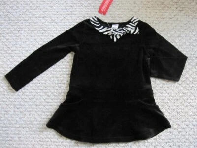 Gymboree Wild One Tunic Top Zebra Bow Collar 6 NWT New - Image 1 of 3