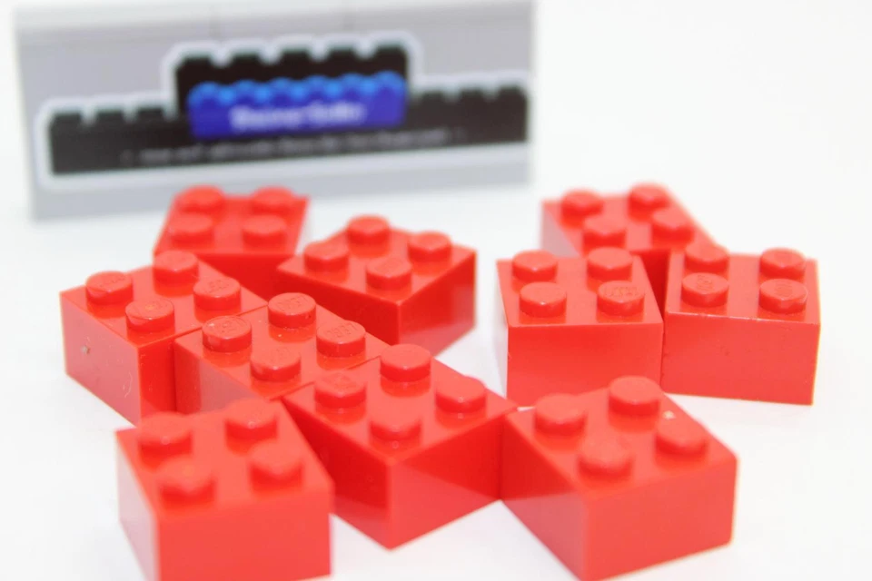 Lego (c) 10x 2x2 Basic Stein 3003 - rot - brick - Basic Basic Stein - Classic S - Bild 1 von 1