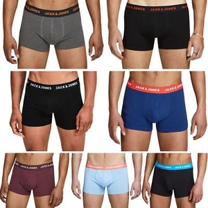 Jack & Jones Mens 2 Pack Boxer Shorts Trunks Underwear Multipack Underpants Set - Picture 1 of 18