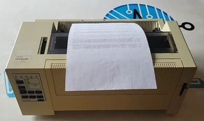 Lexmark 2380 Plus Impact Dot Matrix Forms Printer +Power Cord, Parallel & Ribbon - Image 1 of 4
