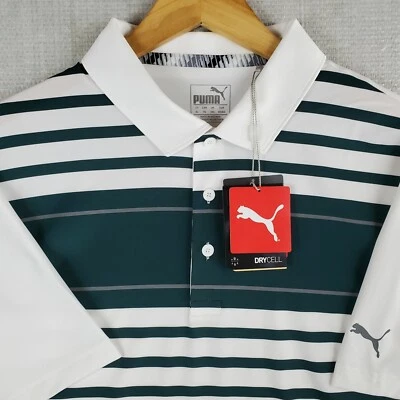 NUEVO CON ETIQUETAS $65 PUMA Talla XL Ponderosa Pine Hombres Rendimiento Polo Absorbente de Golf Foto 1 de 4