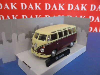 Die cast 1/43 Modellino Furgone Volkswagen T1 Samba Bicolore Beige Amaranto - Immagine 1 di 4