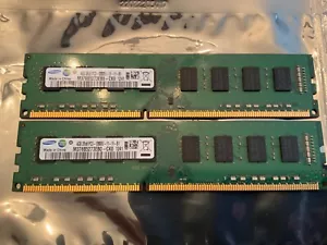8GB (2 x 4GB) Samsung M378B5273EB0-CK0 DDR3 1600 desktop DIMMs PC3-12800U 2Rx8 - Picture 1 of 1