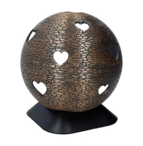 Urn with hearts, sphere shaped decorative urn - Picture 1 of 2