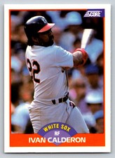 1989  Score #331 Ivan Calderon Chicago White Sox