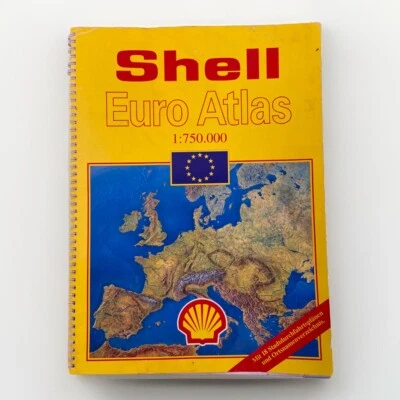 Shell Euro Atlas 1:750.000 Ringblock Groß Vintage - Bild 1 von 4