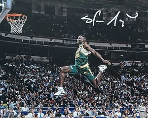 Shawn Kemp Signed Seattle Super Sonics 16x20 Photo Beckett 42827 - Picture 1 of 1